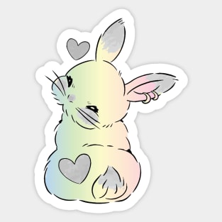 bunny tail Sticker